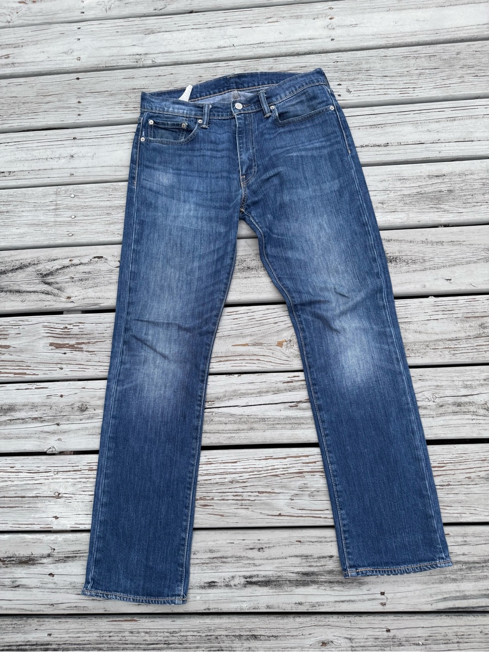 Levis Mens Blue Straight Jeans 513